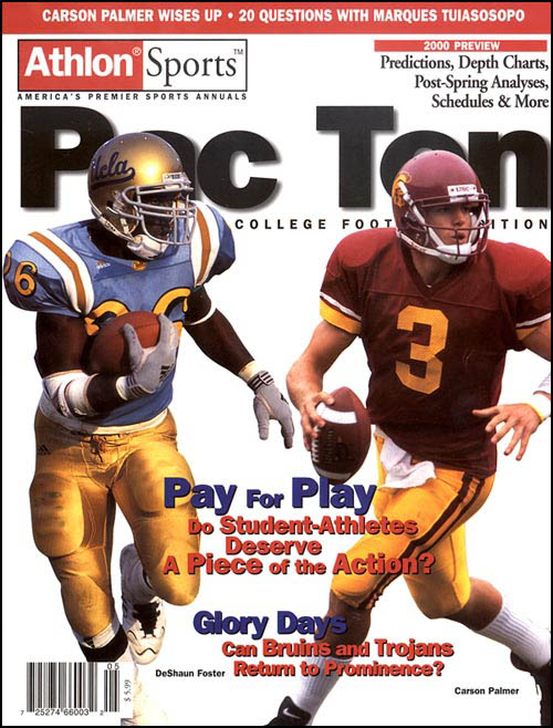 Carson on the front page of the 2000 Pac 10 College Football Preview